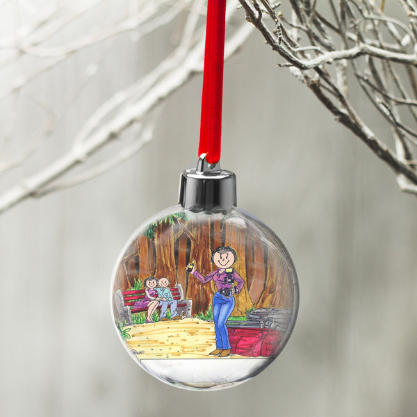 Printed Perfection Personalized Photographer - Female Christmas Bulb